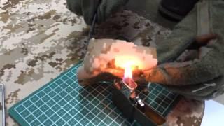 FFI AOR1 Style NYCO Ripstop Fabric Fire Test
