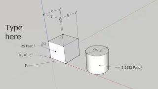 SketchUp: Text and Dimensions