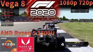 F1 2020 | AMD Ryzen 5 3500U APU | Vega 8 | 1080p 720p Tested