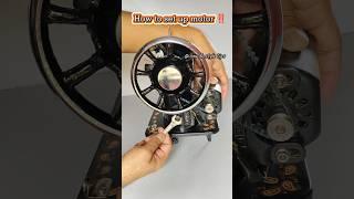 How to set up sewing machine motor !! #sewingmachine #sewingtipsandtricks #shortsyoutube