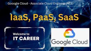 Cloud Service Models - IaaS PaaS SaaS | GCP Lecture 4 | Google Cloud Associate Engineer |Pass Exam