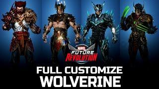 MARVEL Future Revolution - Wolverine Full Character Customization All Costume (android,ios) Ultra