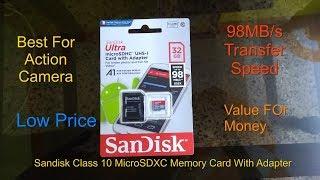 SanDisk 32GB Class 10 microSDXC Memory Card with Adapter