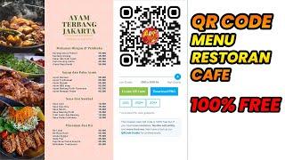 Membuat Menu Restoran/Cafe Menjadi QR Code. 100% FREE Tanpa Daftar