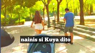 Walking at Beautiful Park,Seville Old Town city|Filipino Spanish walk