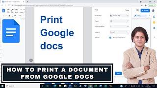 How to print a document from Google Docs | How to print in google docs