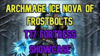 Poe 3.25 - Archmage Ice nova of Frostbolts - T17 Fortress full clear showcase - 60k gold