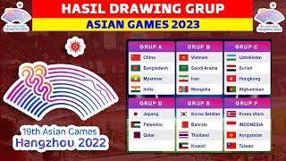 RESMI! Hasil Drawing Asian Games 2023 - Jadwal Timnas Indonesia di Asian Games 2023