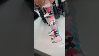 I painted Hello Kitty for the first time this how it turned out…  #nails #nailart #shorts #beauty