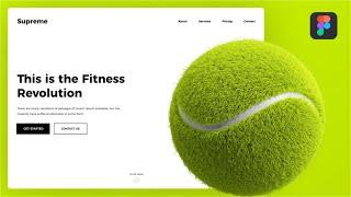 Sports Landing Pages UI in Figma (Tutorial)