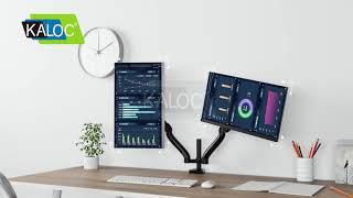 Kaloc DS90-2 (V2) - Dual Arm Computer Monitor Stand by Simplist