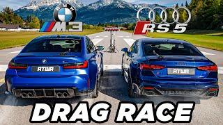 BMW M3 Competition vs. Audi RS5 | DRAG RACE | Daniel Abt