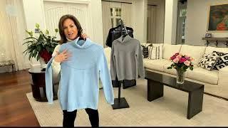 Susan Graver Turtleneck Sweater with Lurex on QVC