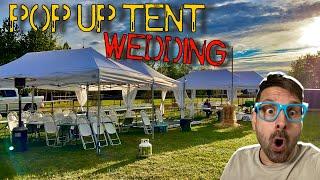 Pop Up Tent Wedding Setup Vlog - Home Based Rental Business Info