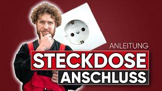 STECKDOSE anschließen und richtig verkabeln (Anleitung)