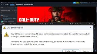 Fix COD Modern Warfare 3 Error Your GPU Driver Version Does Not Meet The Recommended (537.58)