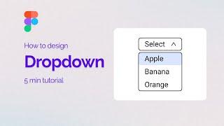 Dropdown menu in Figma