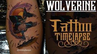 Tattoo Time Lapse of Wolverine