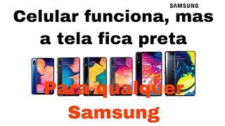Samsung a12 tela preta