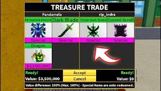 Blox Fruits Buying rip_indra Dark Blade with INSANE Trade!