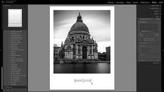 Lightroom in 60 Seconds: Adding Type or a Logo to Your Prints