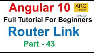 Angular 10 Tutorial #43 - RouterLink in Angular | Angular 10 Tutorial For Beginners