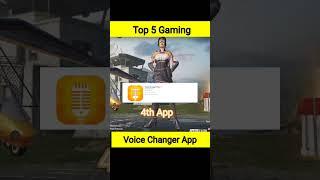 top 5 voice changer app for pubg*bgmi #pubg #yputubeshorts #shorts