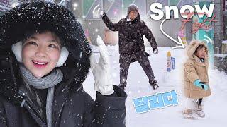 Baby Lakeisha vs Daddy Von ‘Snowball Fight’ - Carlyn Ocampo