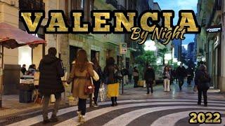 Valencia, Spain || Nightlife Valencia 4K