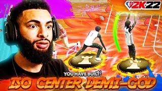 HOW TO MAKE THE BEST ISO CENTER BUILD IN NBA 2K22!!! DEMIGOD PLAYGLASS BUILD WILL BREAK NBA 2K22!!!