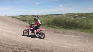 KTM 65 age 8 getting big air Piston Hill.