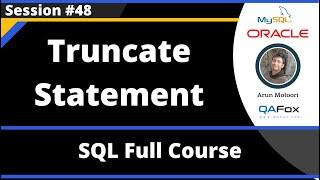 SQL - Part 48 - Truncate Statement