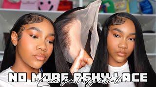 the #1 tip to melt & blend transparent lace deep side part on 30” lace front wig | Ali Grace Hair