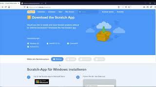 Scratch Tutorial deutsch Erklärvideo 1 Desktop App herunterladen und installieren