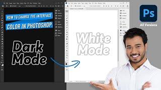 How to Change the Interface Color in Adobe Photoshop |Dark into White Mode!