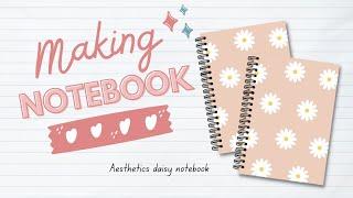 How i make notebook for small business | cute packaging | Daisy notebook 