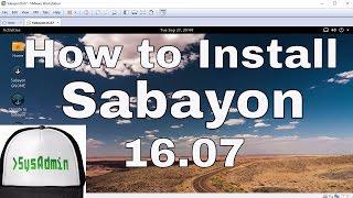 How to Install Sabayon Linux 16.07 + Review + VMware Tools on VMware Workstation Easy Tutorial [HD]