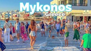 Mykonos, Greece  - Summer 2022 - 4K 60fps HDR - 7 Hours Walking Tour