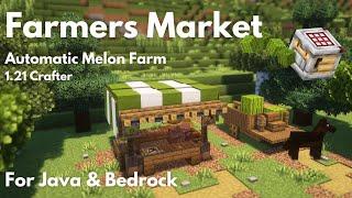 FARMER HOUSE & MELON FARM with 1.21 CRAFTER | Minecraft Tutorial | Java & Bedrock [1.21+]