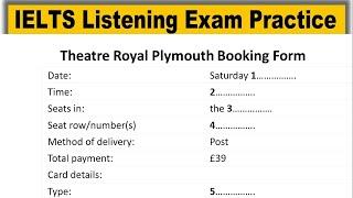 Theatre Royal Plymouth Ielts Listening | Listening Ielts Practice Test | Ielts Listening Test 2023