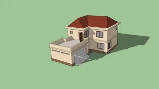 PUBG Squad House/Garage House 3D Building Animation - SketchUp Model Animation