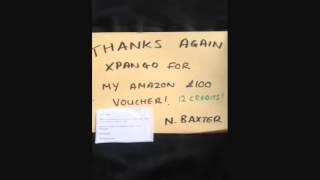 Nadia Baxter and her Free Amazon Voucher from Xpango