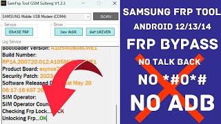 Samsung FRP Bypass New Method | No *#0*# No ADB Enable | Samsung Android 13/14 Frp Bypass One Click