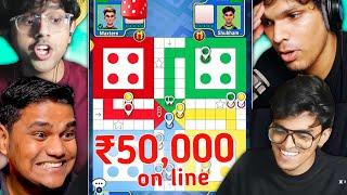 I Challenged BEASTBOYSHUB MYTHPAT AND MAXTERN in LUDO FOR 50K INR