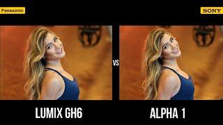 Panasonic Lumix GH6 VS Sony Alpha 1 Footage Test 4K Comparison | Insane Resolution!