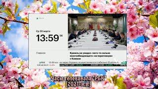 (перезалив с удалённого канала) Часы телеканала "РБК" (2021-н.в.)