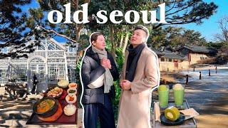 A day in Old Seoul  Traditional korean food, cafe & hanok view, palace history 