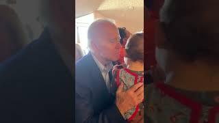 Joe Biden Celebrates Super Tuesday Win By Sniffing a Baby