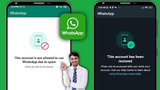 This Account is not allowed to use WhatsApp due to spam Solution -Whatsapp Account Banned Solution |