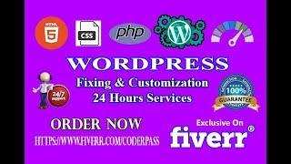 Fiverr gig I will Fixing wordpress issues problems